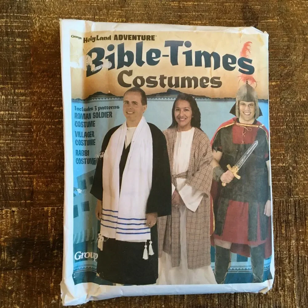 Bible Times Costume Sewing Pattern Soldier Villager Rabbi Robe Adult M-XXL UNCUT